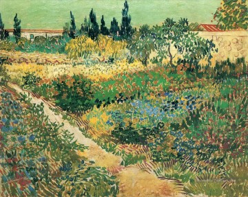  vincent - Jardin avec Fleurs Vincent van Gogh